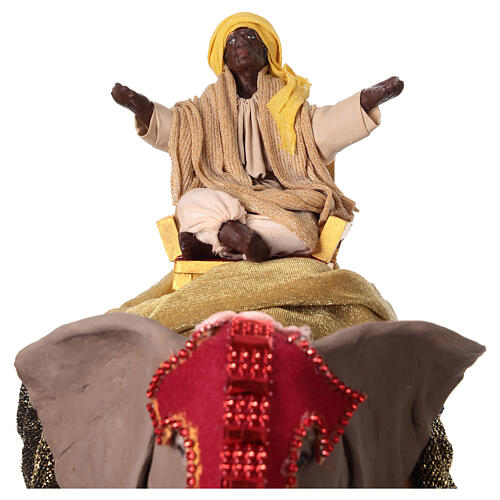 Wise Man on the back of an elephant for 13 cm Neapolitan Nativity Scene 2