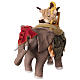Rey en elefante belén napolitano 13 cm s3