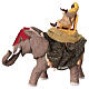 King on elephant figurine, Neapolitan nativity scene 13 cm s1