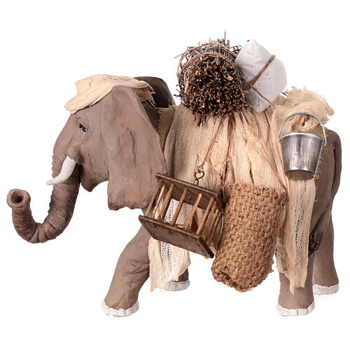 Elephant with bagage for 12 cm Neapolitan Nativity Scene 1