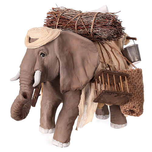 Elephant with bagage for 12 cm Neapolitan Nativity Scene 3