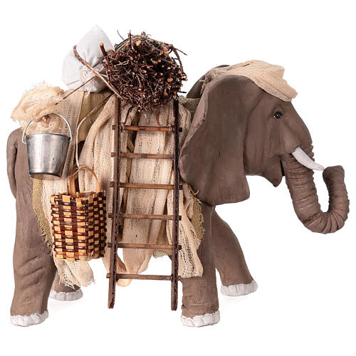 Elephant with bagage for 12 cm Neapolitan Nativity Scene 5