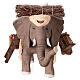 Éléphant chargé crèche napolitaine 12 cm s2