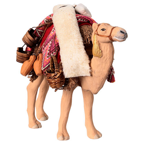 Cammello bardato in piedi Presepe Napoletano 12 cm 3