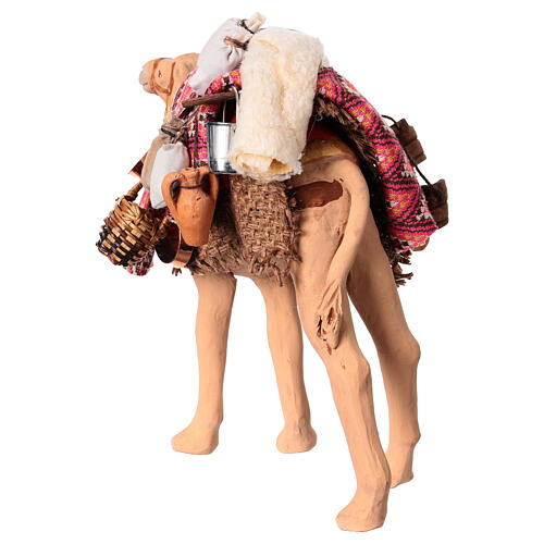 Cammello bardato in piedi Presepe Napoletano 12 cm 5