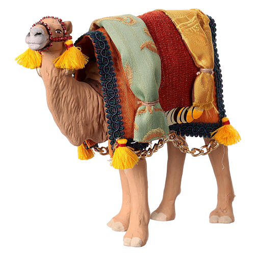 Set of 3 caparisoned camels for Neapolitan 12 cm Nativity Scene 6