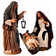 Nativity with lantern, 30 cm Neapolitan Nativity Scene s3