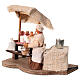 Milkmaid in motion with stand and bottles for 10 cm Neapolitan Nativity Scene s3