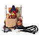 Woman hanging up wash, animated figurine for 12 cm Neapolitan Nativity Scene s6