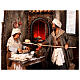 Bakers with oven, animated figurine for 24 cm Neapolitan Nativity Scene, 35x35x45 cm s2