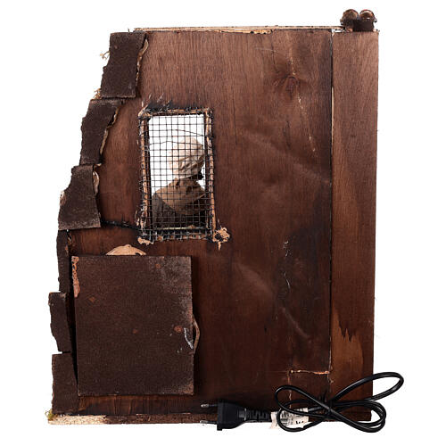 Piekarnia z ruchomymi postaciami do szopki neapolitańskiej 24 cm, 35x35x45 cm 5