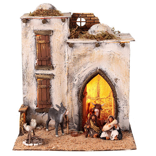 Arab house for Neapolitan Nativity Scene, 30x30x35 cm 1