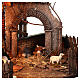 Barn 40x30x26 cm illuminated with nativity Neapolitan Nativity Scene 13 cm s4