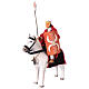 Roman soldier on his horse with shield and spear for 14 cm Neapolita Nativity Scene s2