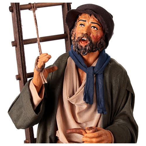 Man with ladder for 30 cm Neapolitan Nativity Scene 2