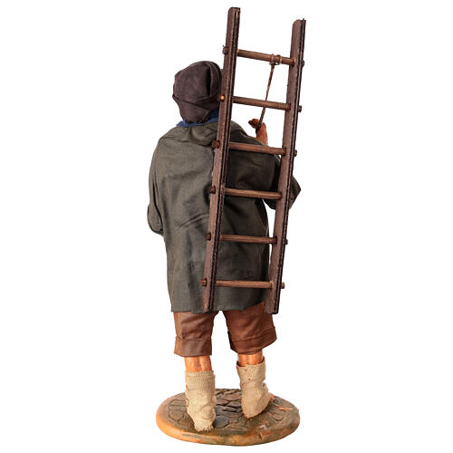 Man with ladder for 30 cm Neapolitan Nativity Scene 6