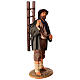 Man with ladder for 30 cm Neapolitan Nativity Scene s5