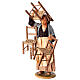 Woman with 4 chairs for 30 cm Neapolitan Nativity Scene s1