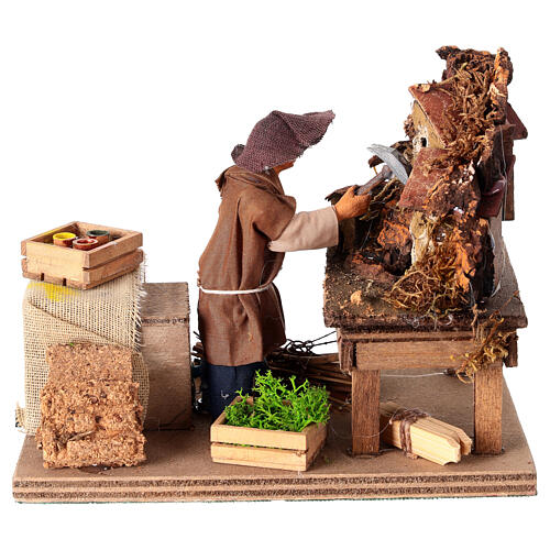 Budujący szopkę - ruchoma figurka do szopki neapolitańskiej 10 cm 3