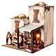 Illuminated Arab house for 30x30x35 cm for 10 cm Neapolitan Nativity Scene s3