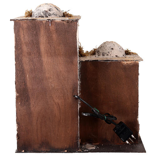 Casa árabe iluminada 30x30x35 cm Belén Napolitano 10 cm 5