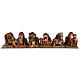 Crèche napolitaine modulaire complète 35x210x35 cm statues terre cuite 8 cm s1