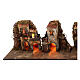 Crèche napolitaine modulaire complète 35x210x35 cm statues terre cuite 8 cm s8