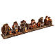 Presepe modulare completo napoletano 35x210x35 cm statue terracotta 8 cm s5