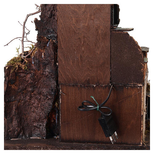 Complete Neapolitan nativity scene modular 35x210x35 cm terracotta 8 cm statues 13