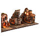 Complete Neapolitan nativity scene modular 35x210x35 cm terracotta 8 cm statues s9