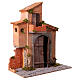 Cenário casa para presépio 50x45x20 cm em estilo napolitano de 20 cm s3