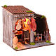 Maison du boucher 10-12 cm crèche napolitaine 20x20x18 cm s5