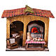 Baker's shop 20x20x20 cm Neapolitan nativity scene 10 cm s1