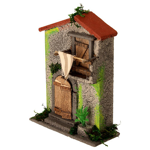 Assorted houses for Neapolitan nativity scene 10x10x5 cm for shepherds 5 cm 4