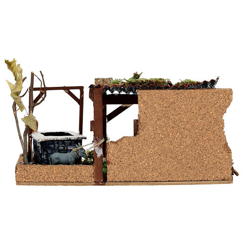 Henhouse scene, 15x25x10 cm, for 10 cm Neapolitan Nativity Scene 4