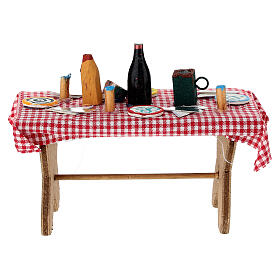 Table with fruits for 5 cm Neapolitan Nativity Scene