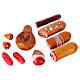 Assorted cold cuts set for 10 cm Neapolitan Nativity Scene s1