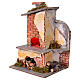 Four 10-12 cm effet lumière crèche napolitaine 20x15x10 cm s2