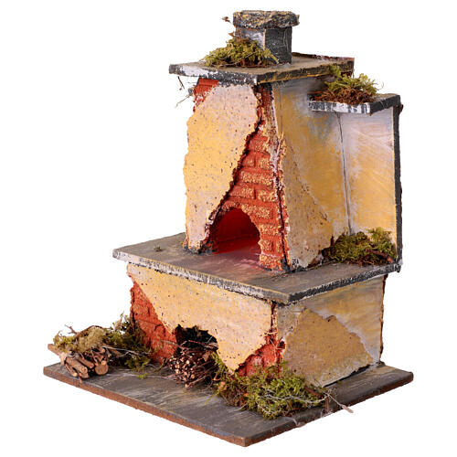 Forno piccolo presepe 10-12 cm presepe napoletano 20x15x10 cm 2