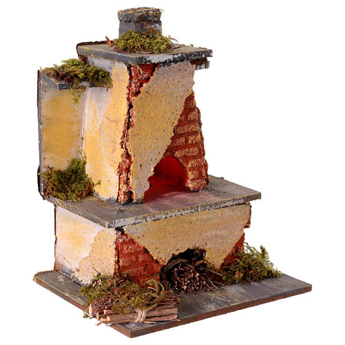 Forno piccolo presepe 10-12 cm presepe napoletano 20x15x10 cm 3