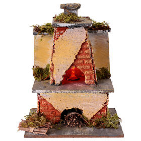 Forno pequeno presépio 10-12 cm estilo napoletano 20x15x10 cm