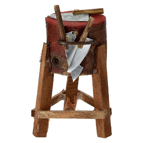 Puesto con cuchillo carnicero 10 cm belén napolitano 12-14 cm 1