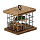 Gabbietta uccellino 3x3x2 cm presepe da 8 cm s2