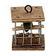 Bird cage 3x3x2 cm 8 cm nativity scene s1