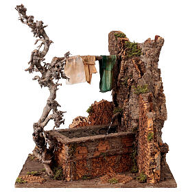 Dripping clothesline, 45x35x45 cm, for Neapolitan Nativity Scene