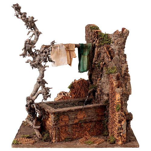 Dripping clothesline, 45x35x45 cm, for Neapolitan Nativity Scene 1