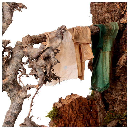 Dripping clothesline, 45x35x45 cm, for Neapolitan Nativity Scene 5
