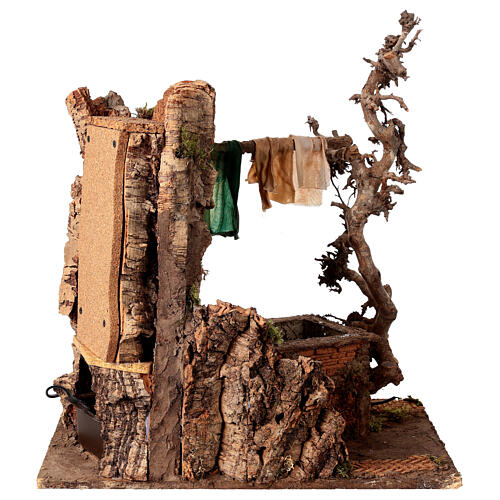 Dripping clothesline, 45x35x45 cm, for Neapolitan Nativity Scene 10