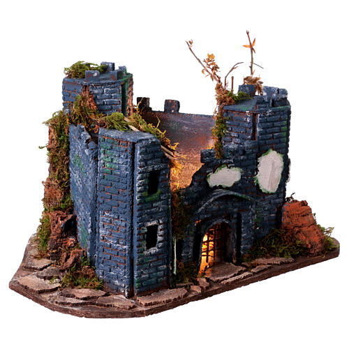 Castillo 3 torres estilo 700 25x30x45 belén napolitano 5 cm 4