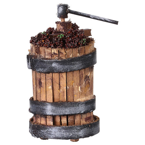 Old winepress for 16-18 cm Neapolitan Nativity Scene, 11x6 cm 2